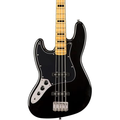 Squier Classic Vibe '70s Left-Handed Jazz Bass Maple Fingerboard Black image 1
