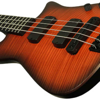 NS Design NXT4a Radius Bass Guitar - Sunburst image 6