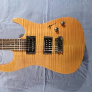 Fender Showmaster  Amber Flame carved Maple Top, the good one! image 1
