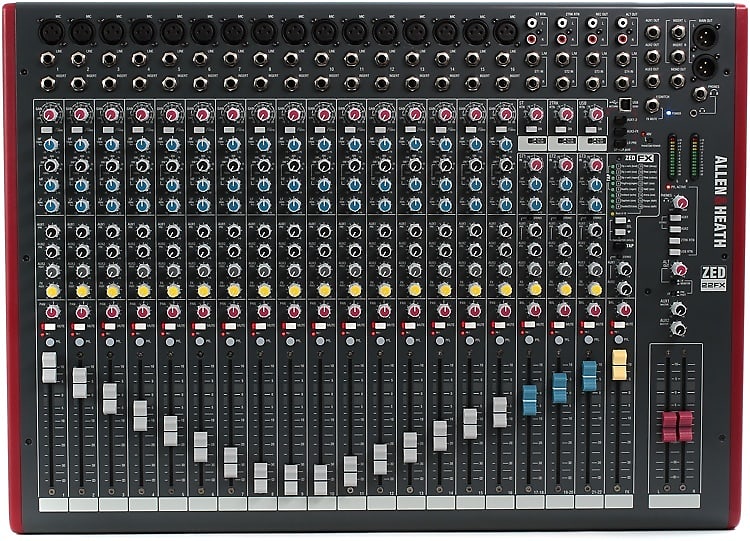 Allen & Heath ZED-22FX 22-channel Mixer with USB Audio Interface and Effects image 1