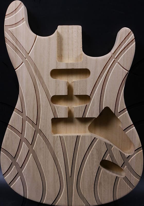 Immagine Strat type 2023 custom body, hand carved in Florence, Italy. - 1