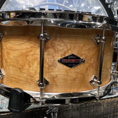 Frankie Banali's, Quiet Riot, Craviotto 14x6.5" Single Ply, Tube Lug Snare Drum, with Case, Signed! IMMACULATE 2006 - Gloss Lacquer image 7