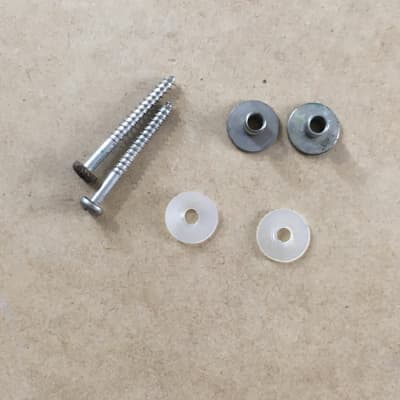 Two Philips Schaller Style Locking Strap Button Guitar Relic Parts Repair Aged image 7