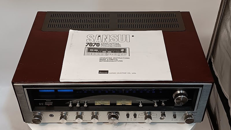 SANSUI 7070 VINTAGE RECEIVER WITH MANUAL – SERVICED &amp; 1-YEAR WARRANTY  			