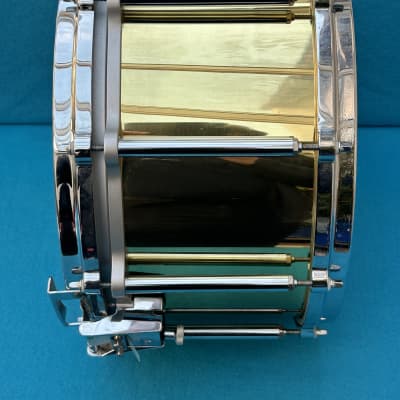 Free Floating Brass Snare Drum 14" x 8" - Pearl B-9114ED image 14