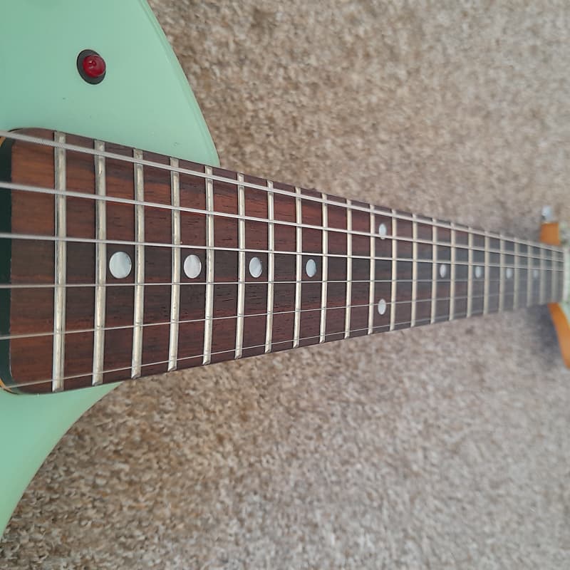 Fernandes ZO-3 Travel Guitar 1990s - Surf Green | Reverb