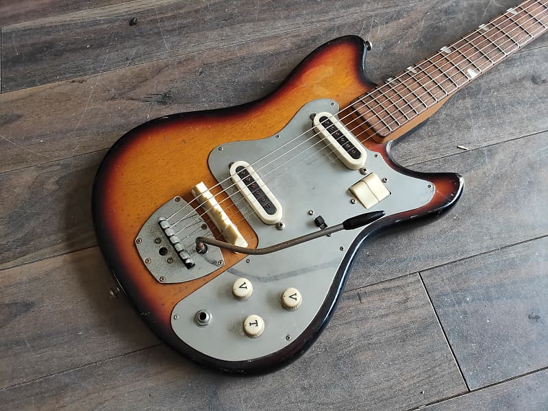 1960's Guyatone LG-65T Vintage Electric Guitar (Sunburst) | Reverb
