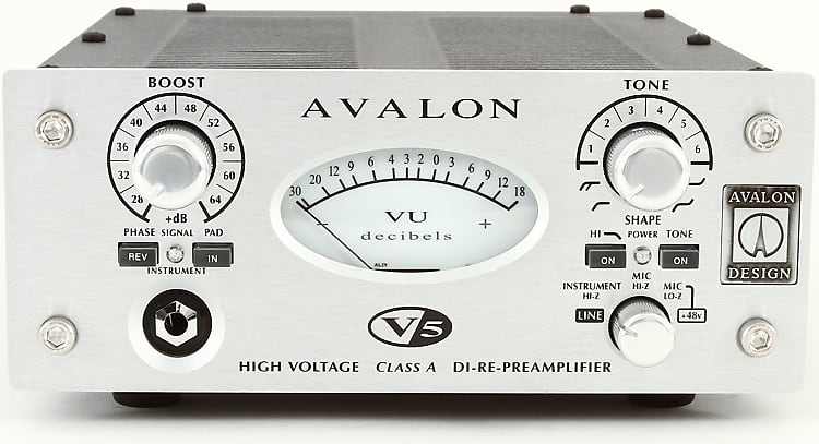 Avalon V5 Microphone Preamp - Silver image 1