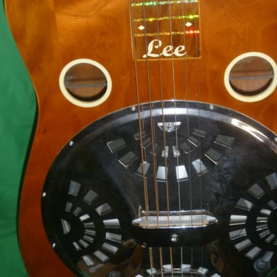Lee Luthier built Resonator (Square Neck Six String) 2005 Lightly Flamed Maple image 15