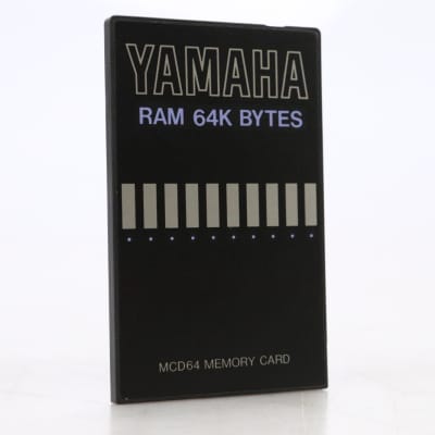 Yamaha MCD64 64k Byte Ram Memory Card for SY/TG Series #46494 | Reverb