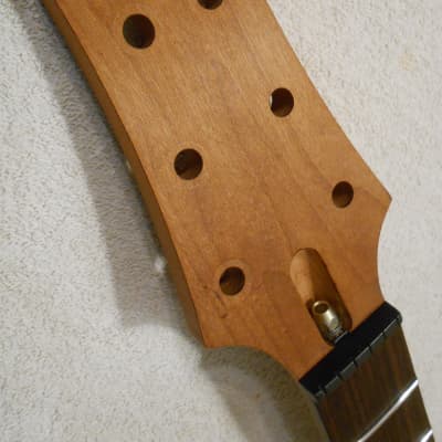 Warmoth Vortex Roasted Maple / Rosewood Electric Guitar Neck, RH, Stainless Steel 6150 Frets, Wolfgang Neck Profile image 10