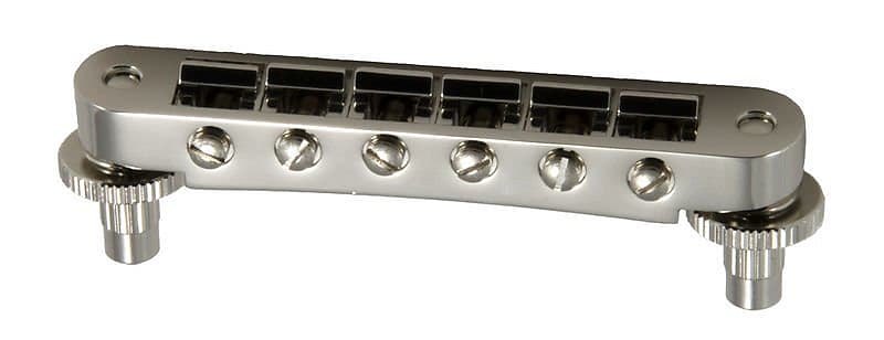 Grover Tune-O-Matic Style Replacement Electric Guitar Bridge Chrome image 1