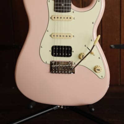 Jet Guitars JS-400-PK-R Pink HSS Electric Guitar for sale