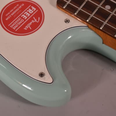 2021 Squier Classic Vibe Mustang Bass Surf Green Finish Electric Bass Guitar image 5