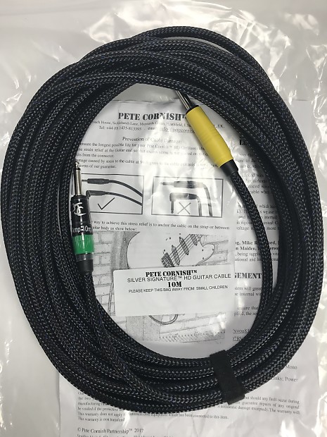 ギター Pete Cornish SILVER SIGNATURE Pete Cornish Silver Signature 10M HD Guitar Cable | Reverb