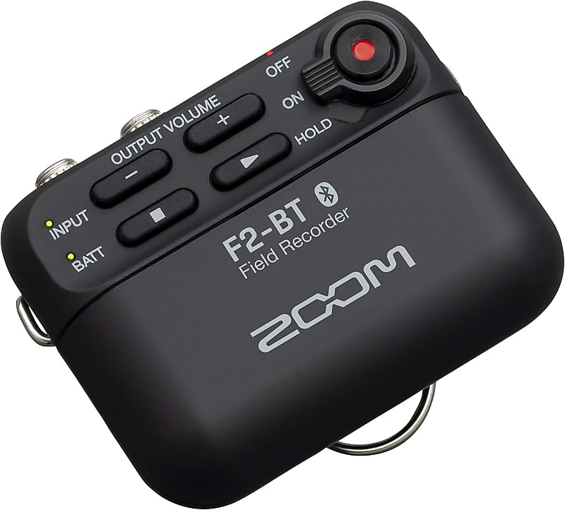 Zoom F2-BT Lavalier Recorder with Bluetooth, 32-Bit Float Recording, Audio for Video, Wireless Timecode Synchronization, Records to SD, and Battery Powered with Included Lavalier Microphone image 1