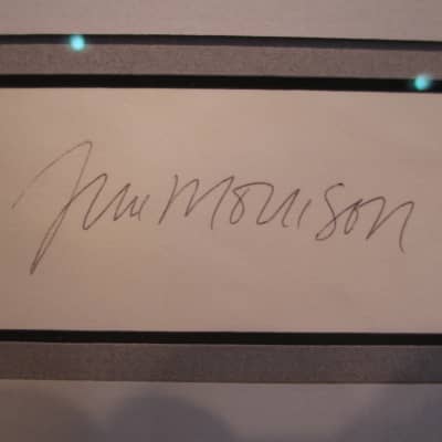 Autograph & Photo Jim Morrison 1967 Black image 4
