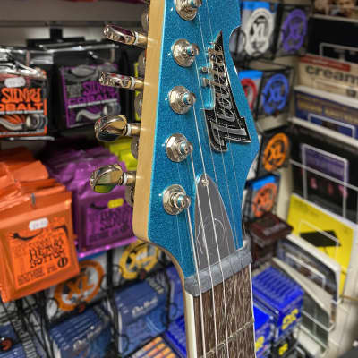 Italia Modena Challenge electric guitar in metallic turquoise - Made in Korea image 13