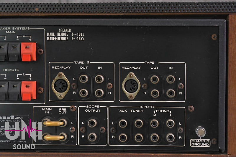 Marantz Model 1150 mark II コンソールステレオアンプ Marantz Model 1150mk2の仕様 マランツ