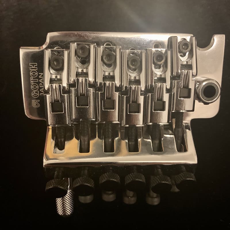 GOTOH GE1996T-C | Chrome with 40mm Block + EVH D-Tuna Drop D Tuning System  for Floyd Rose =\//-/=