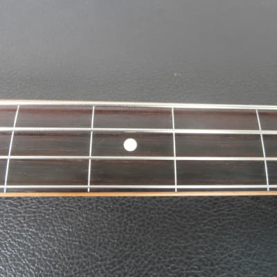 Vintage 1960's Meazzi Dynelectron Longhorn Bass Guitar w/ Case! Fretless, Rare Danelectro Copy! image 6