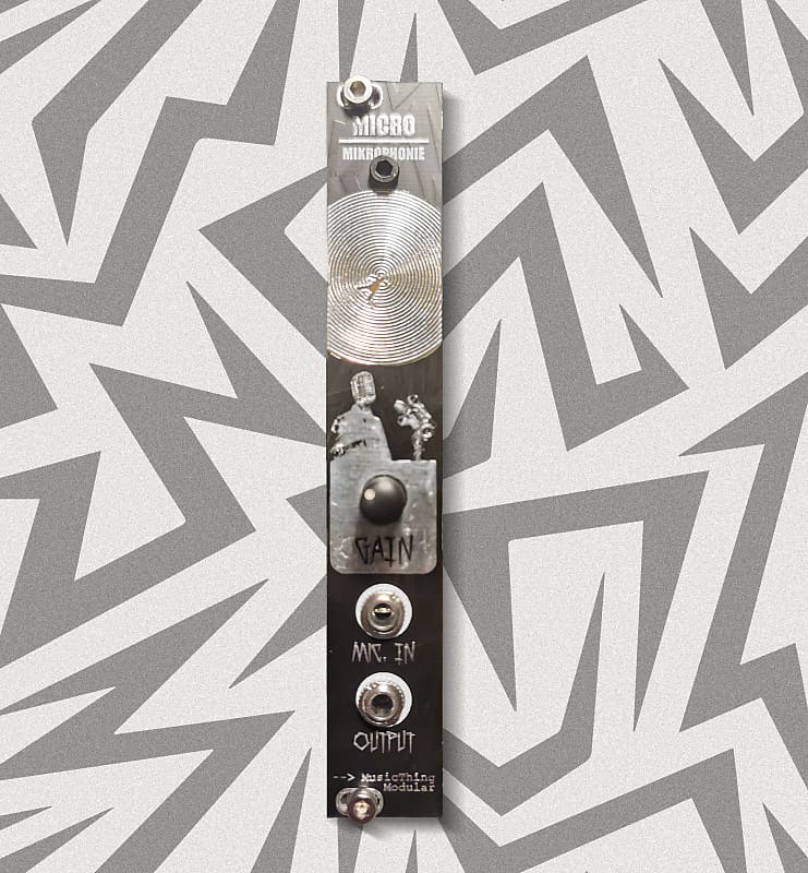 Mikrophonie Music Thing Modular Microphone 4HP Eurorack Reverb