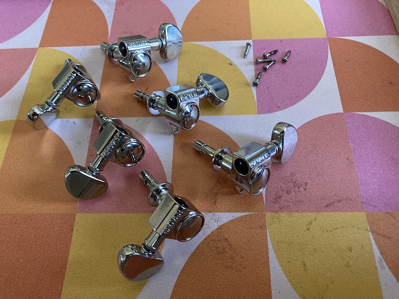 Grover Locking Tuners 3+3 Nickel Reverb