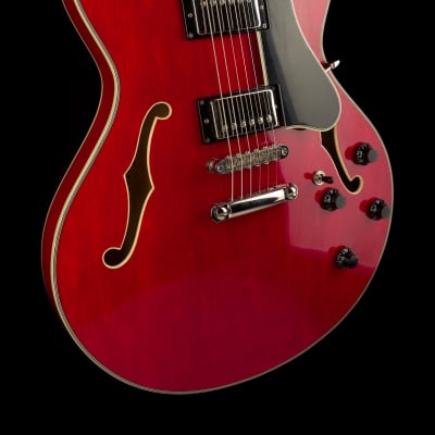 Used Eastman T386-RD Thinline Semi-Hollow Red with OHSC image 10