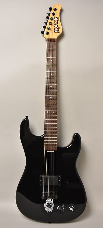 1990s Optek Fretlight FG-200 Project Guitar Black image 1