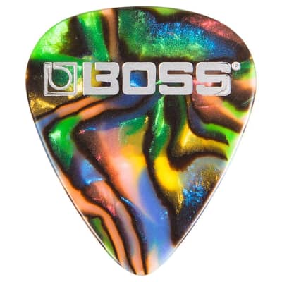 BOSS Abalone Celluloid Guitar Picks - Thin 12 Pack BPK-12-AT for sale