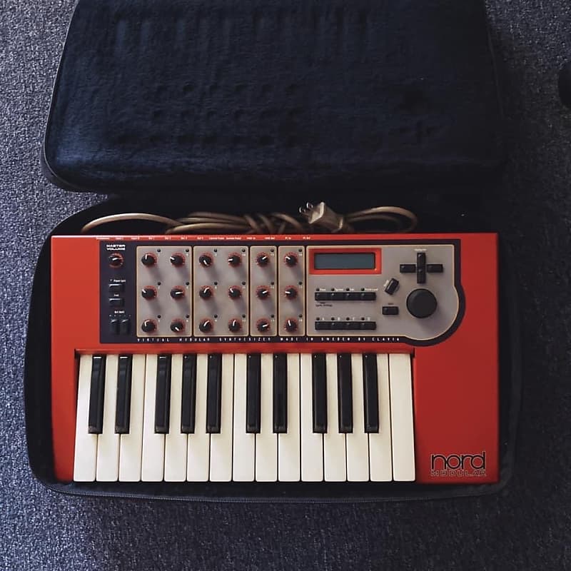 Rare Nord Modular G1 Keys Expanded + laptop w/ Software (library of thousands of patches) 1998 Red image 1