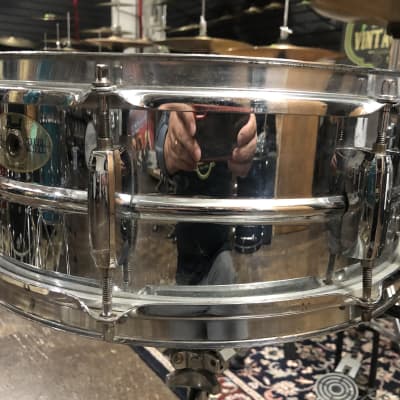 Pearl  Steel Shell  2000’s Mirror Chrome 5x14 Snare Drum image 1