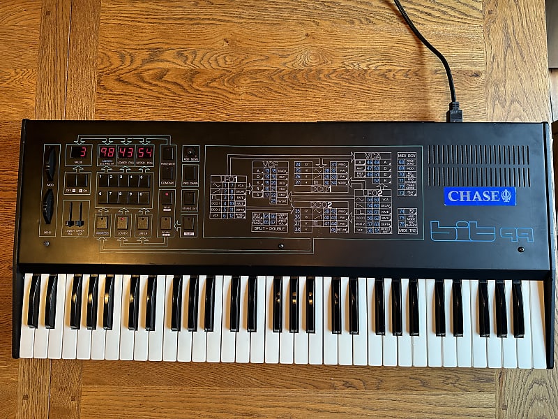 Crumar (Chase) Bit 99 Polyphonic Analog Synth 1985 - Black image 1