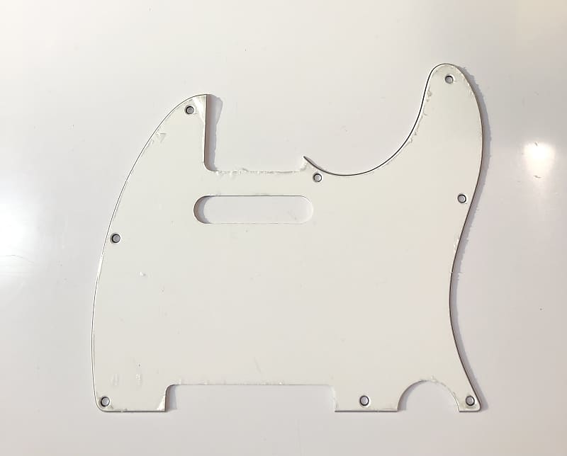 Telecaster Style 3-Ply Pickguard White image 1