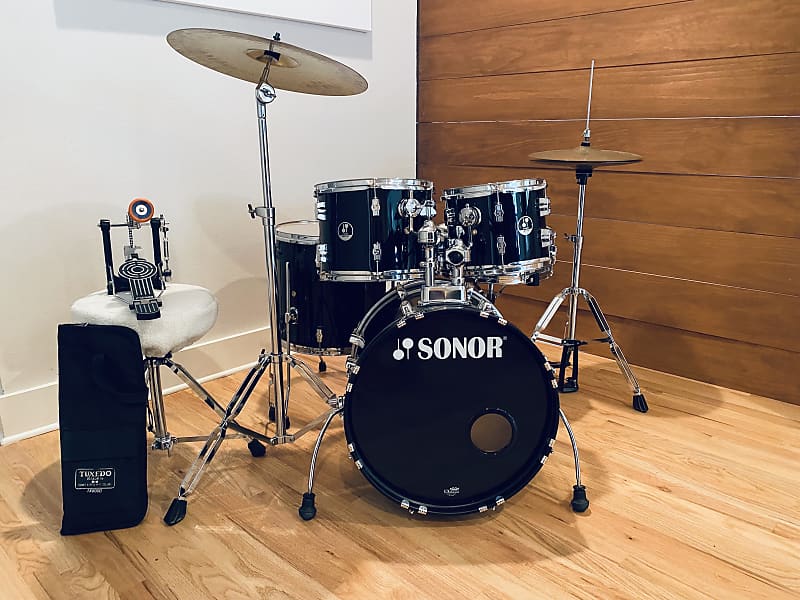 Schlagzeug Set Sonor Force 507 komplett in wunderschönem factory Weinrot