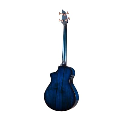 Breedlove Pursuit Exotic S Concert 4-String CE Myrtlewood Made Mahogany Neck Bass with Fishman Presys I Electronics (Right-Handed, Twilight) image 2