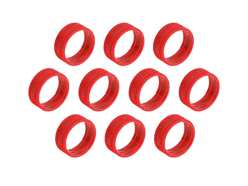 SuperFlex GOLD SFC-BAND-RED-10PK Colored ID Rings image 1