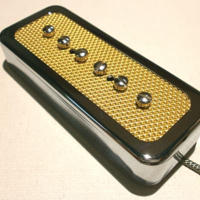 FOIL P90 Soap Bar Pickup SET Bridge and Neck Gold Chrome