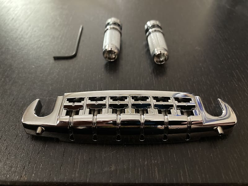 Golden Age Low Profile Wraparound Bridge with Metric Studs Reverb