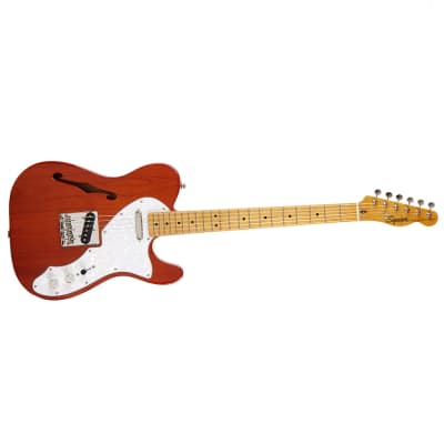 Fender Squier Classic Vibe 60's Thinline Telecaster Electric Guitar | Natural image 4