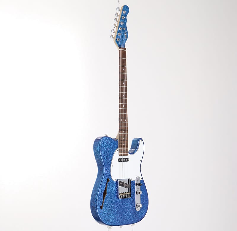 【★超目玉】 Blue Semi-Hollow Classic ASAT USA G&L Metal (S/N Flake ギター