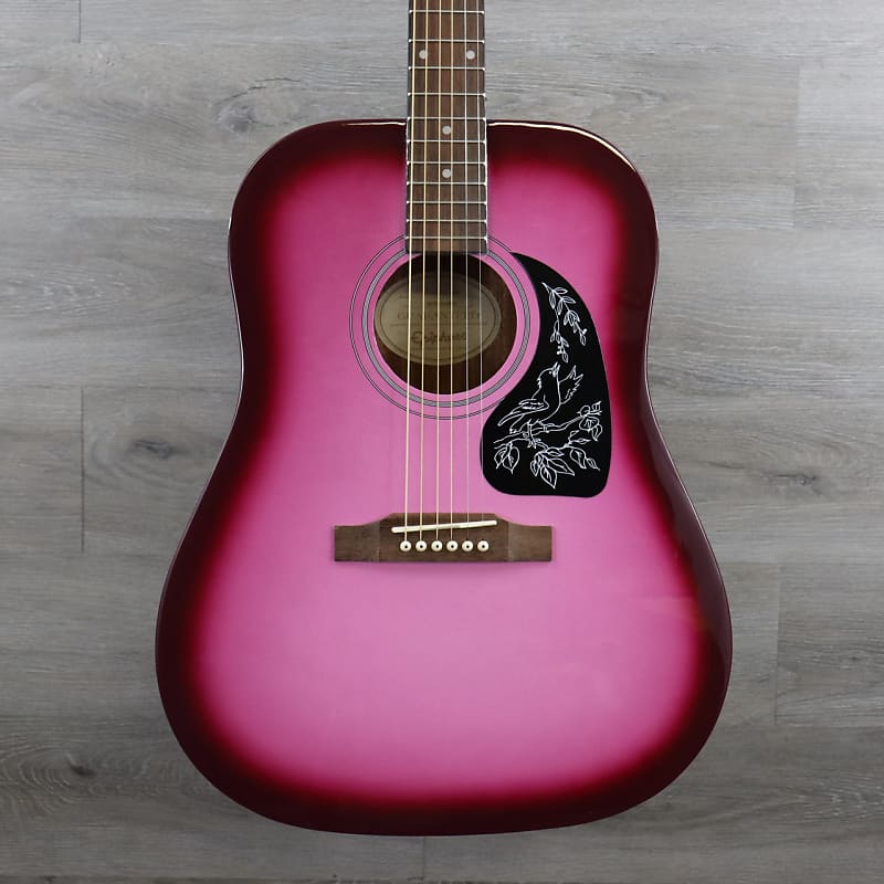 Epiphone Starling Acoustic Guitar - Hot Pink Pearl | Reverb