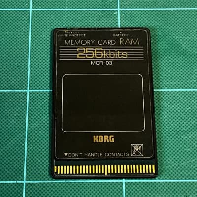 KORG MCR-03 256kbits RAM Memory Card M1 / M1r / Wavestation