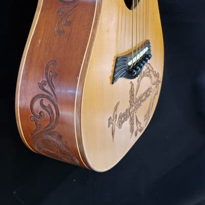Blueberry  NEW IN STOCK Handmade GUITALELE  Acoustic Guitar - Ukulele Sized 6-String image 8