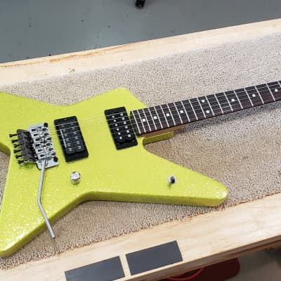 ESP Random Star Mid 80s - Custom Alien Bile Metal Flake | Reverb