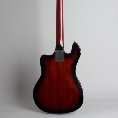 Kent Model 534 Basin Street Solid Body Electric Bass Guitar, made by Teisco (1965), original brown tolex hard shell case. image 2