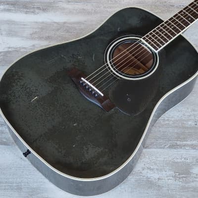 1990's Yamaha DW-4BL Acoustic Guitar (Black) for sale