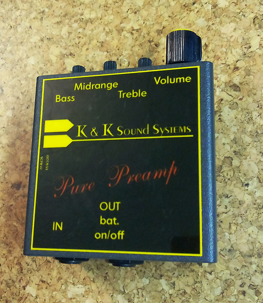 K&K Sound Pure Preamp preamp for acoustic guitar, K&K Reverb