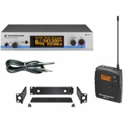 Dual Sennheiser EW572 G3 UHF  Wireless Instrument System (2 x EM500 +  2x SK500 + Antenna Splitter + Dual front-mount Antenna) image 9