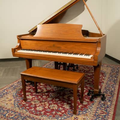 1987 Steinway & Sons 5'7" Model M Grand Piano | Satin Walnut image 1